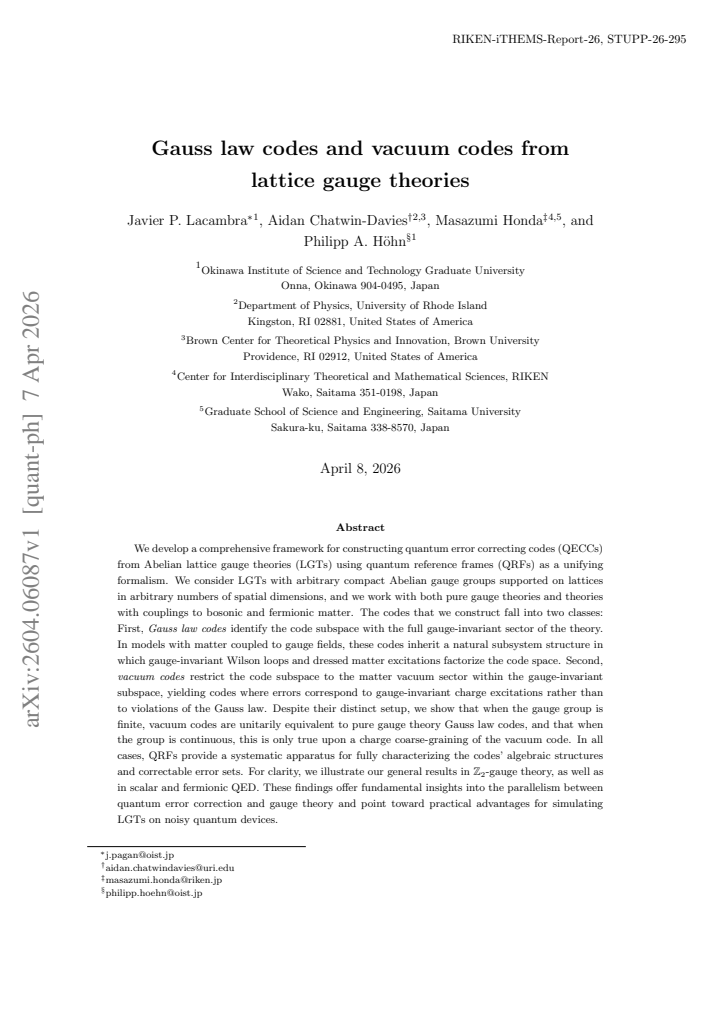 First page