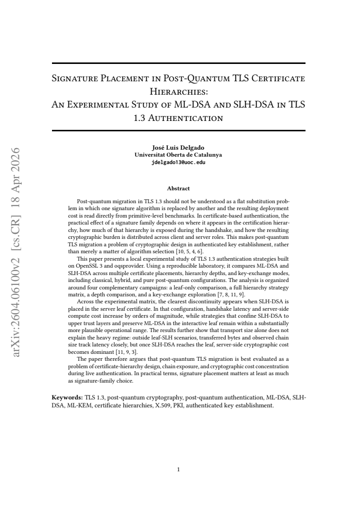 First page