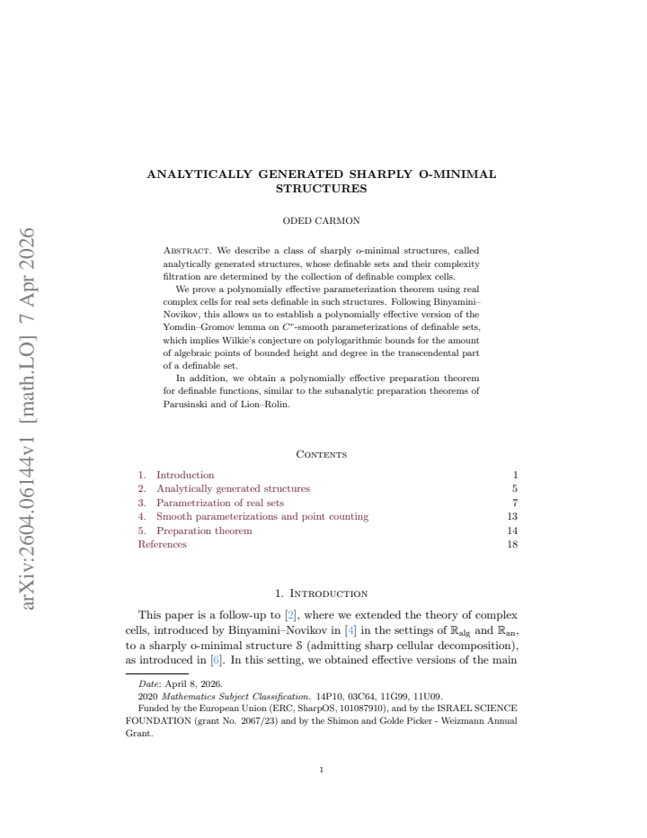 First page