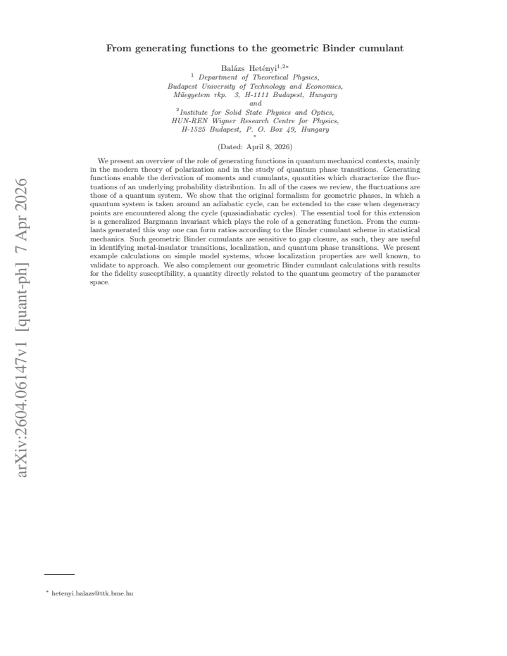 First page