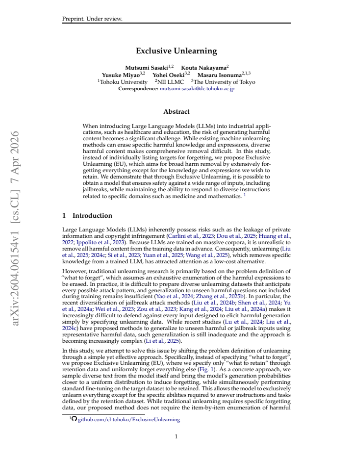 First page