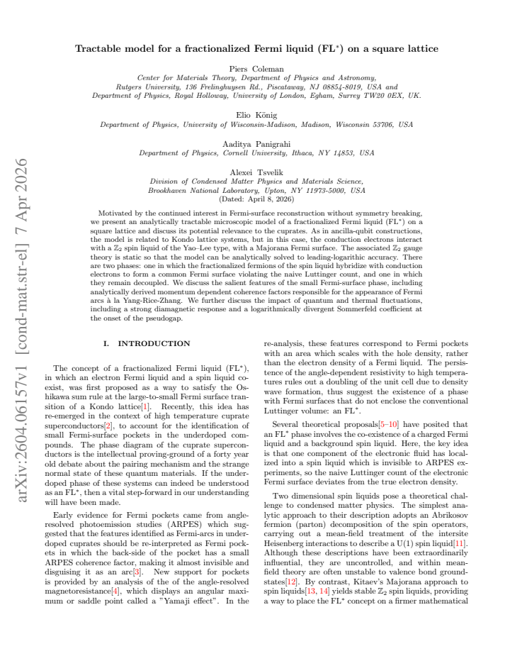 First page