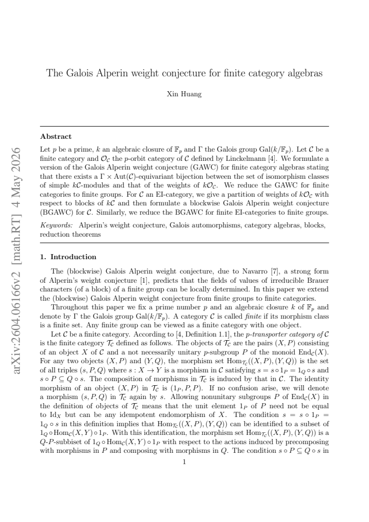 First page