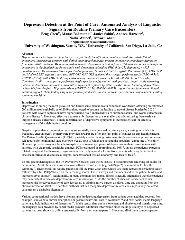 First page