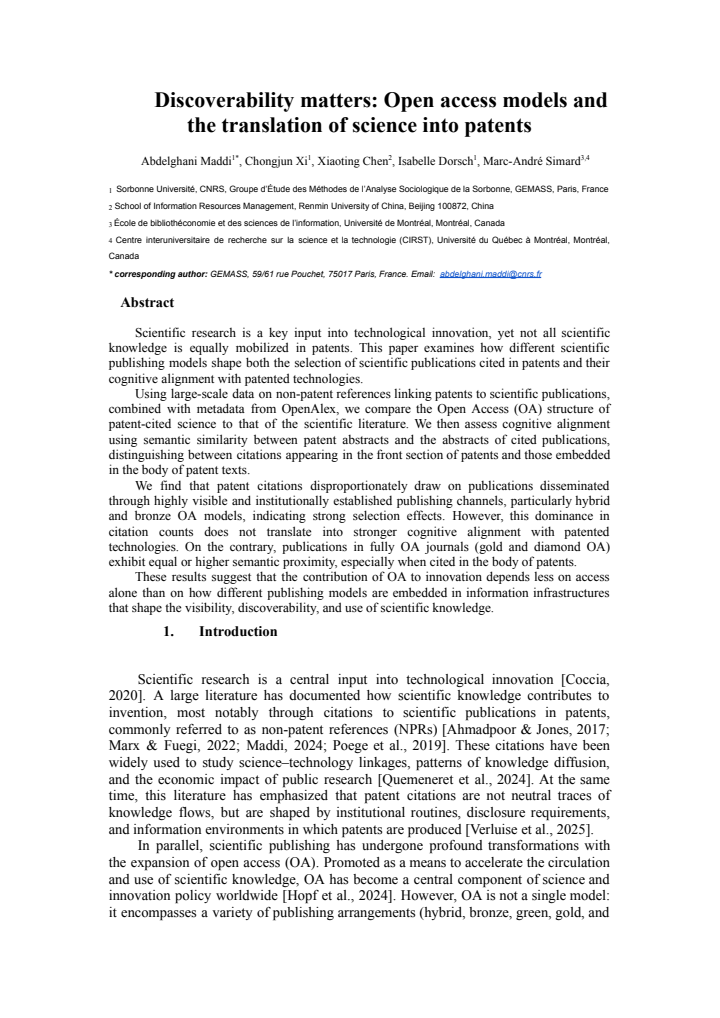 First page