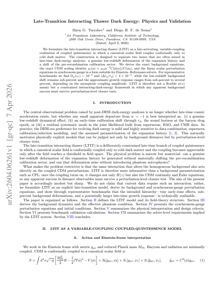 First page