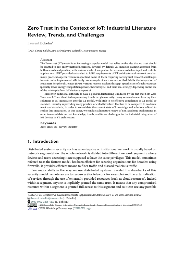 First page