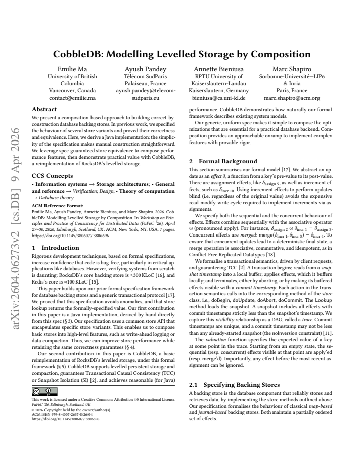 First page