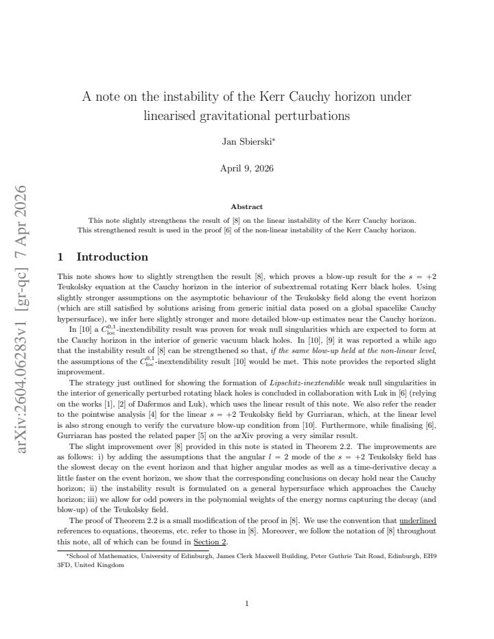 First page