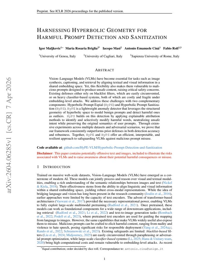 First page