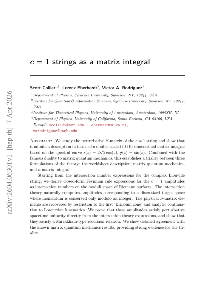 First page