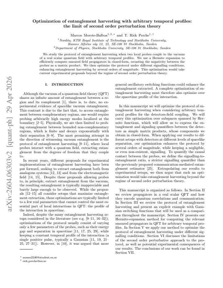 First page