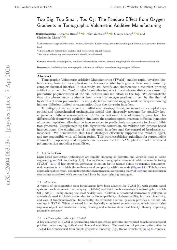 First page