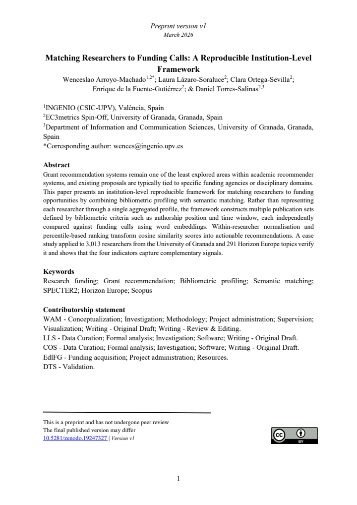 First page
