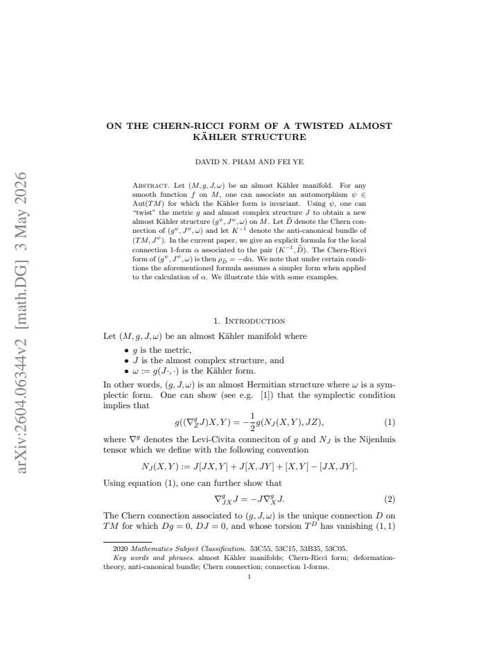 First page
