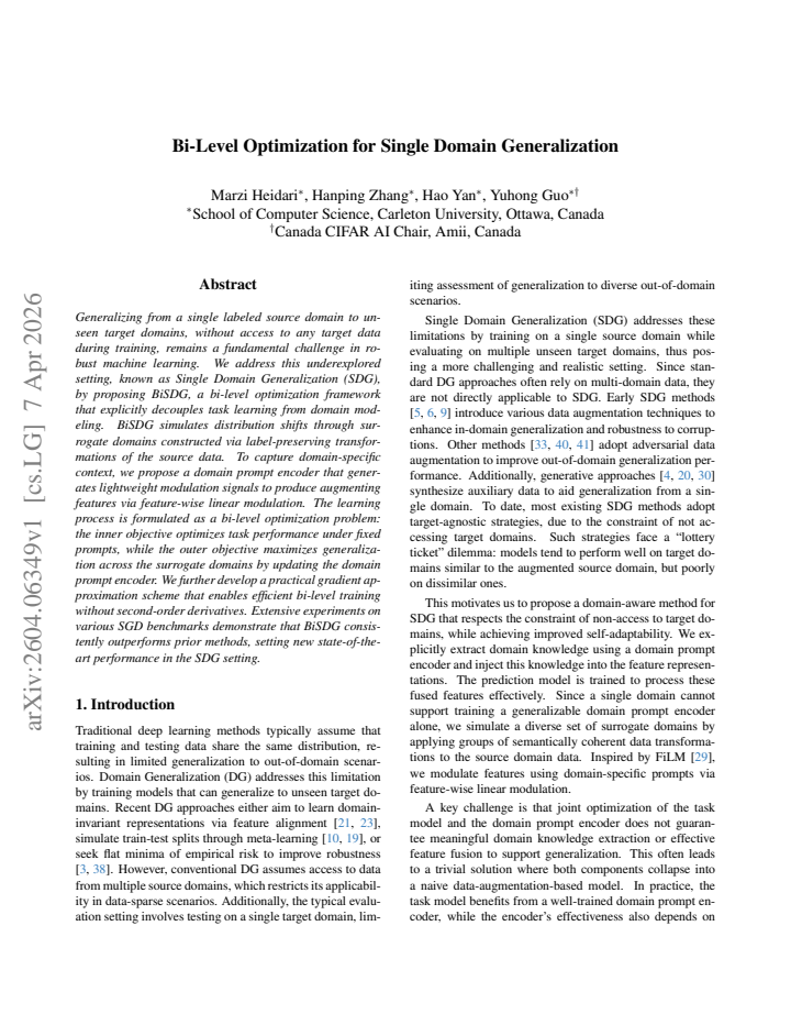 First page