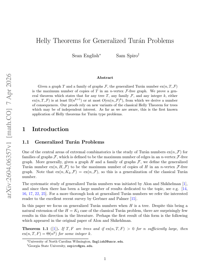 First page