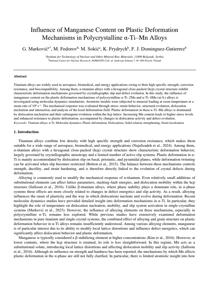 First page