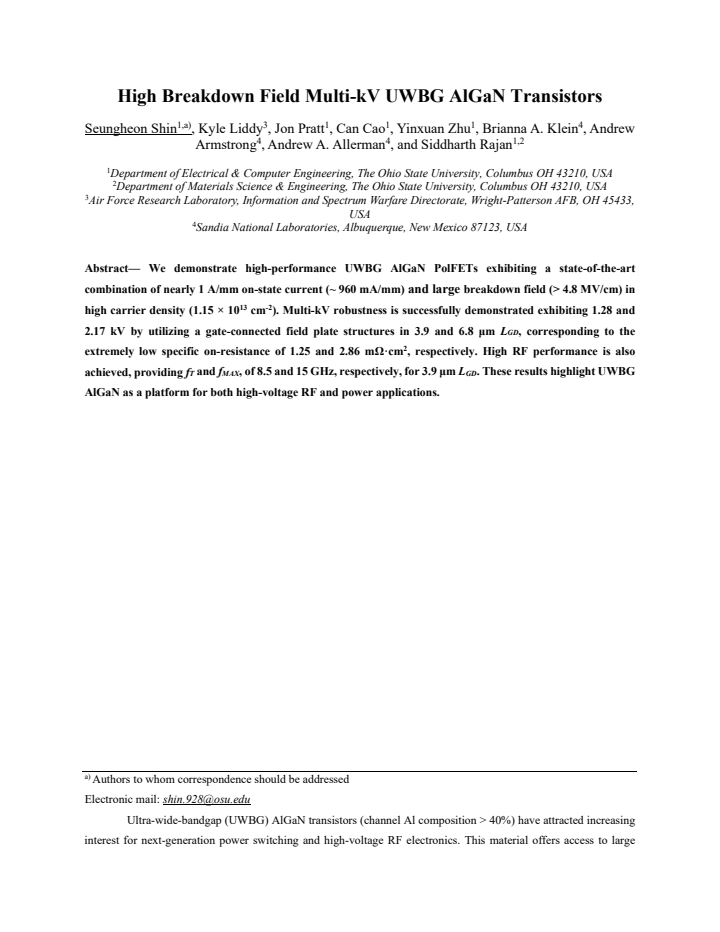 First page