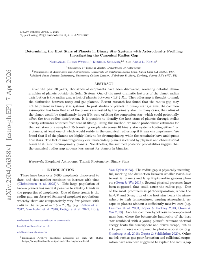First page