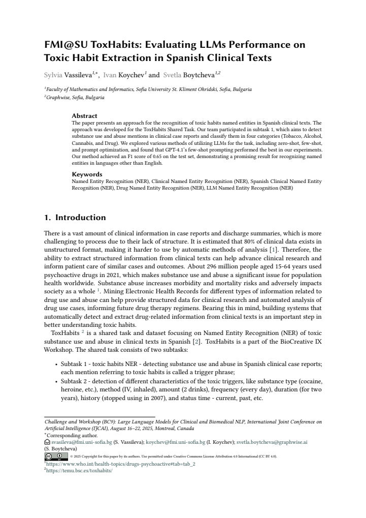 First page