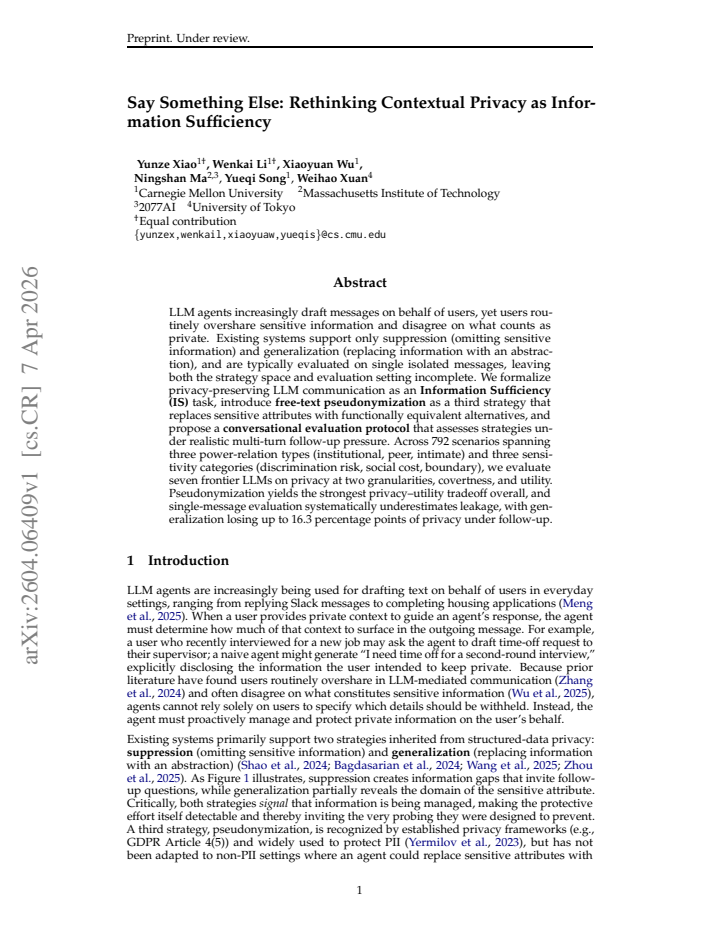 First page