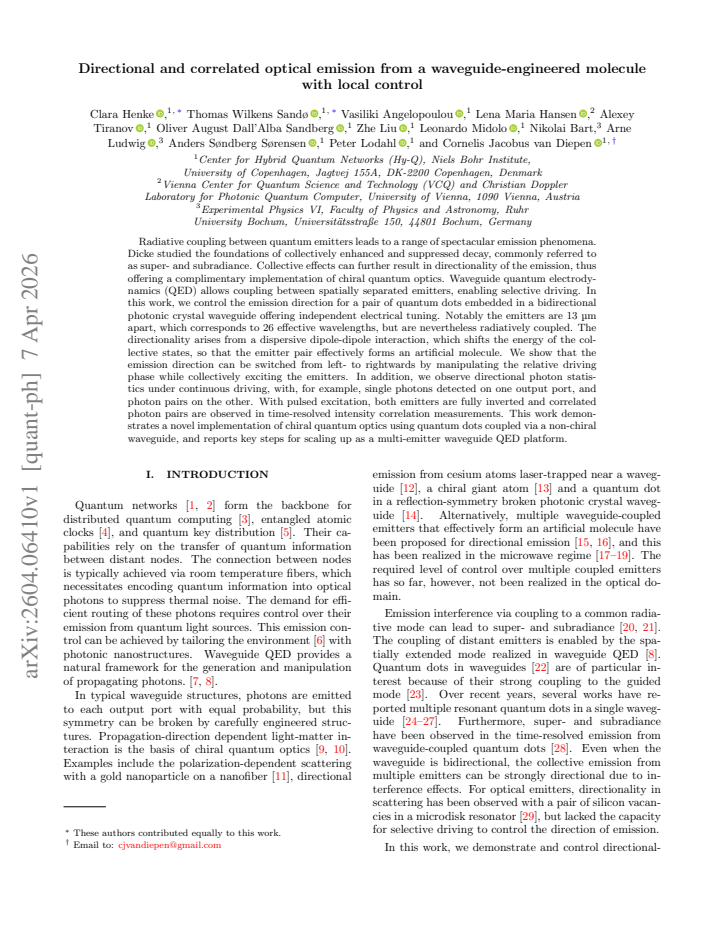 First page