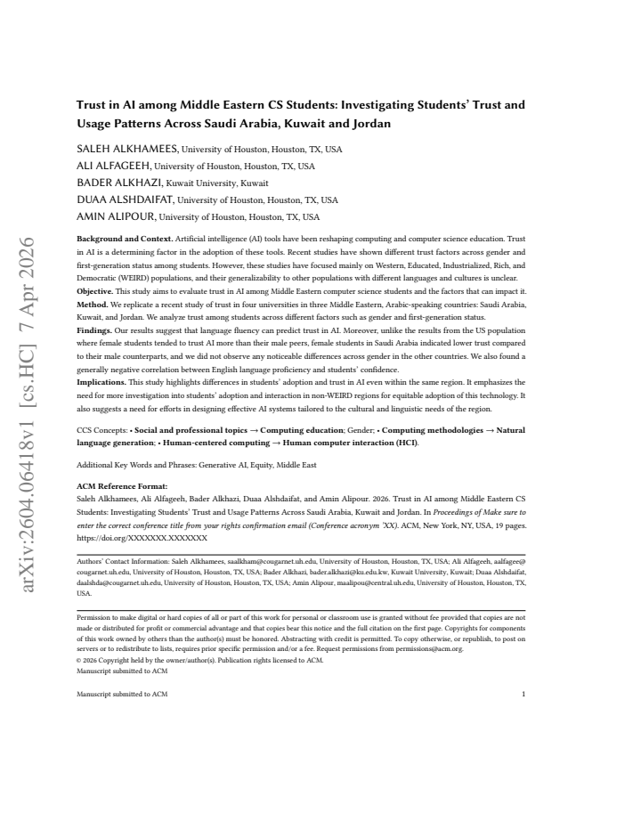 First page