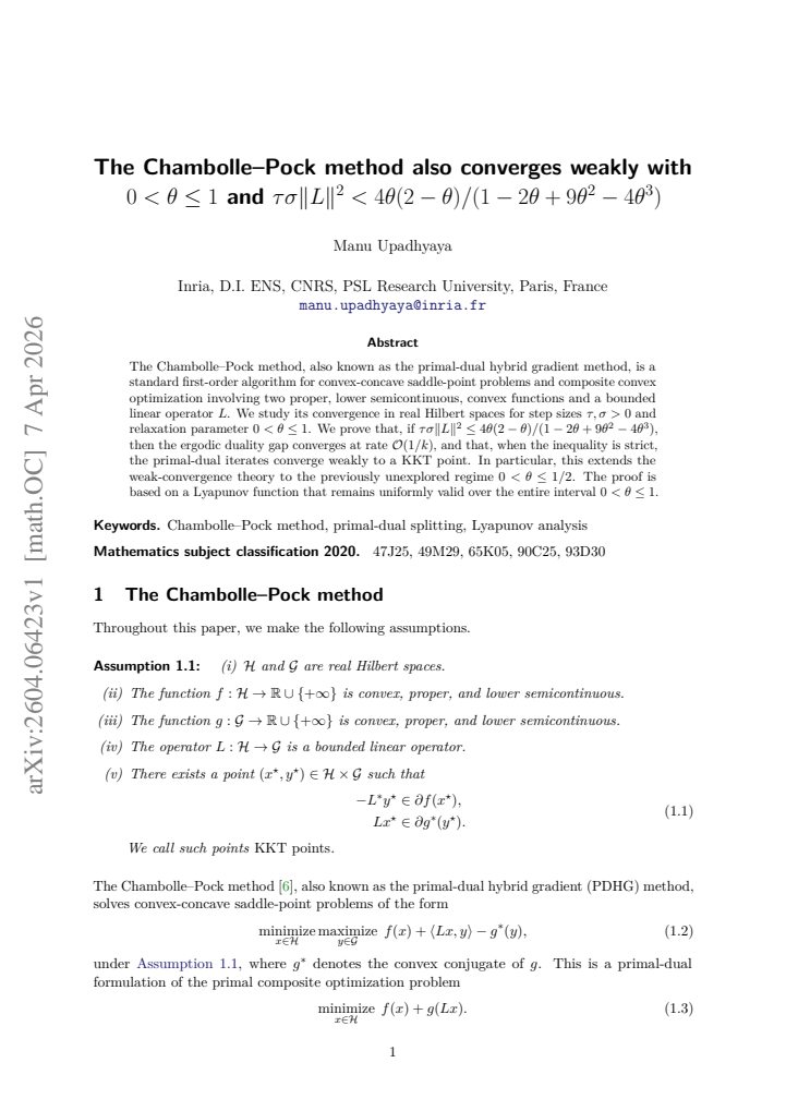First page