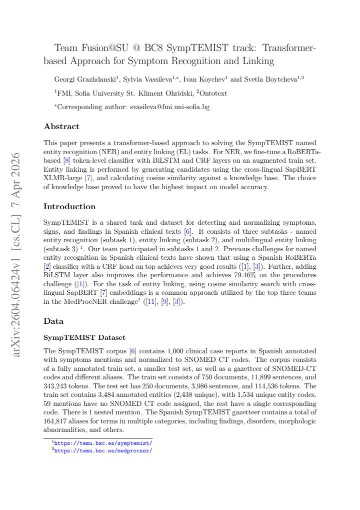 First page