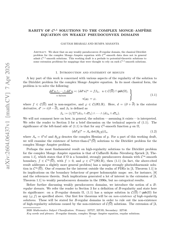 First page