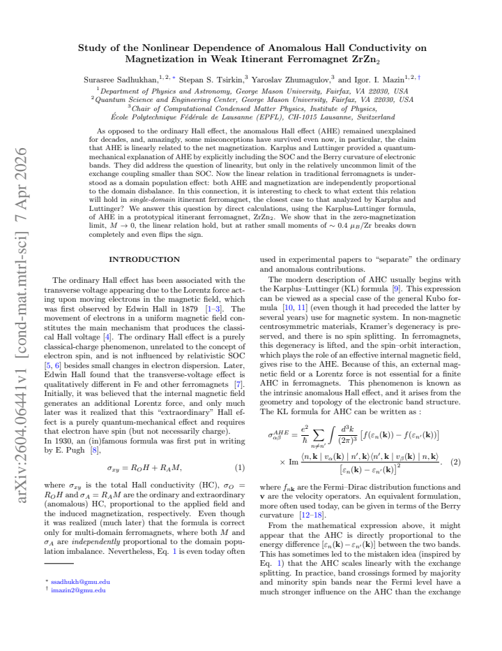 First page