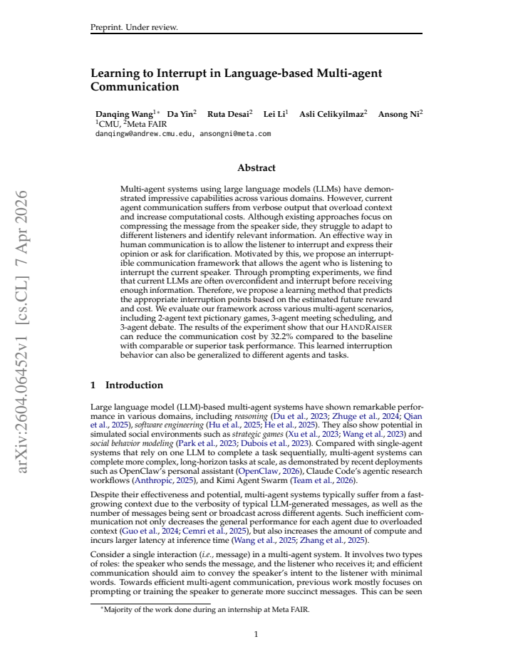 First page