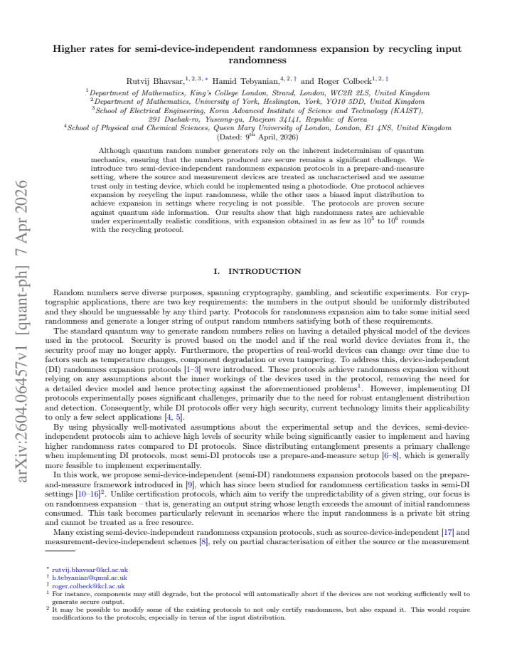 First page