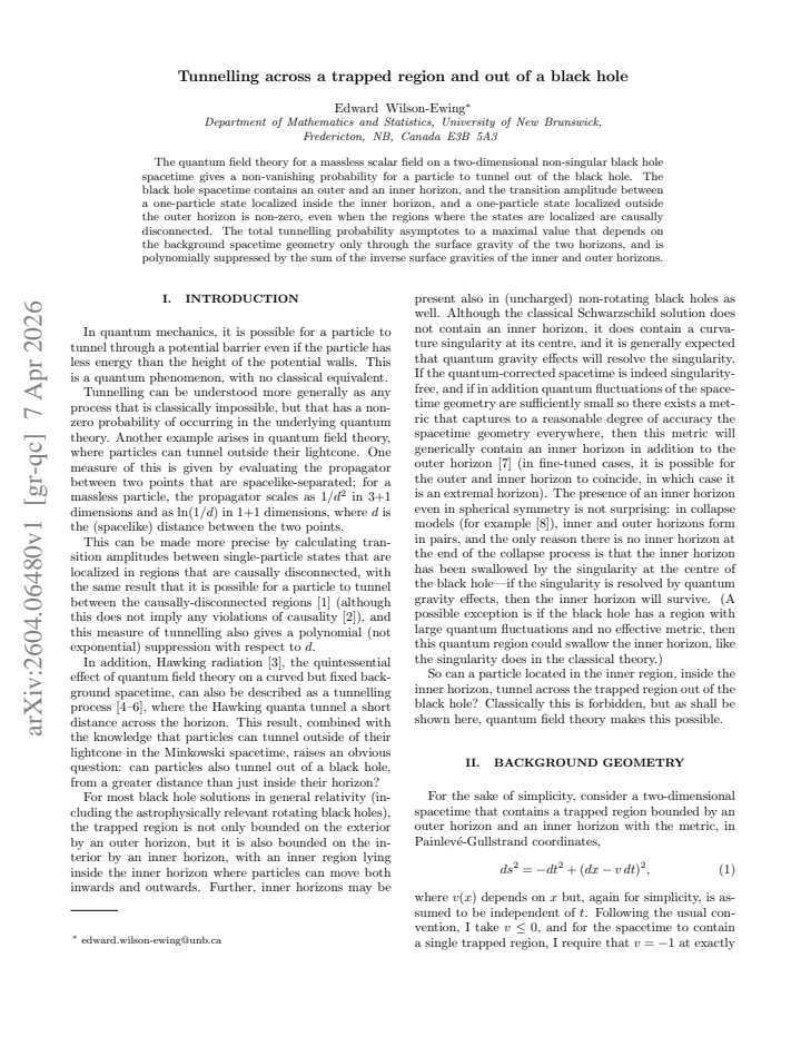 First page