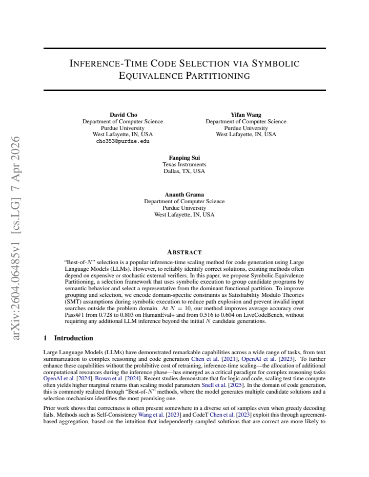 First page