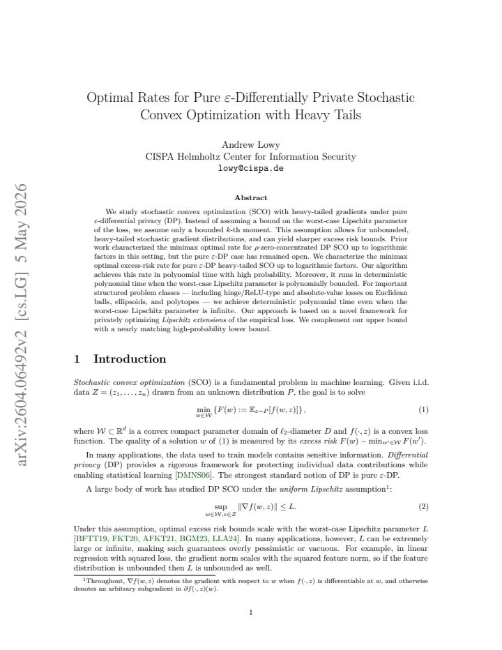 First page