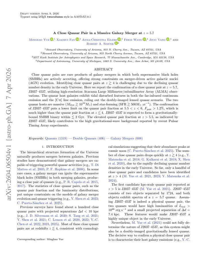 First page