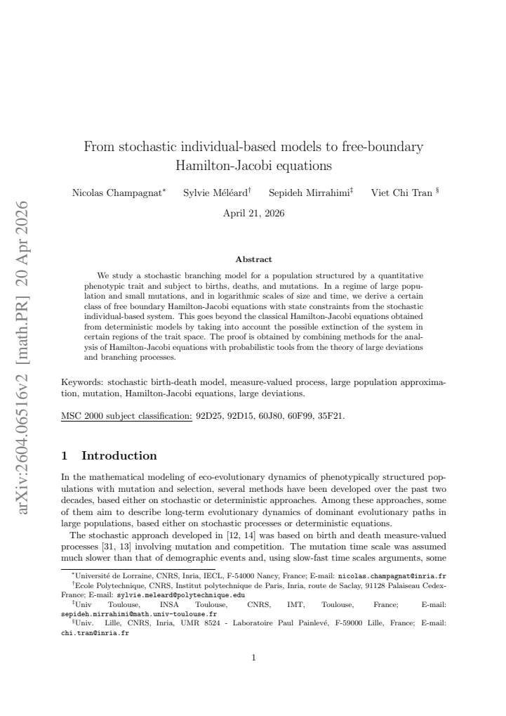 First page
