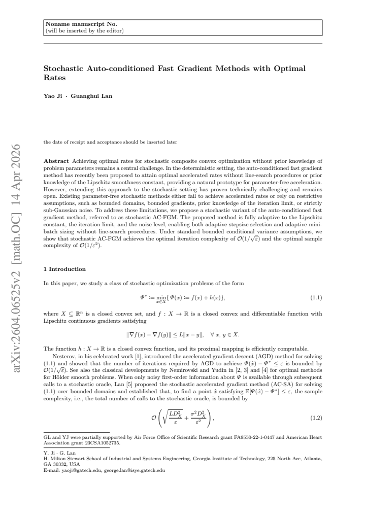 First page
