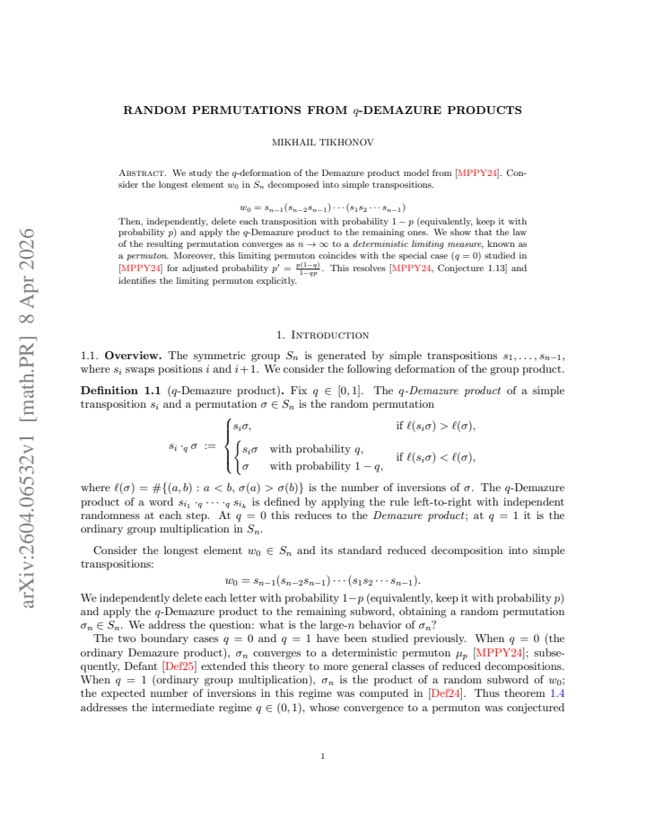 First page