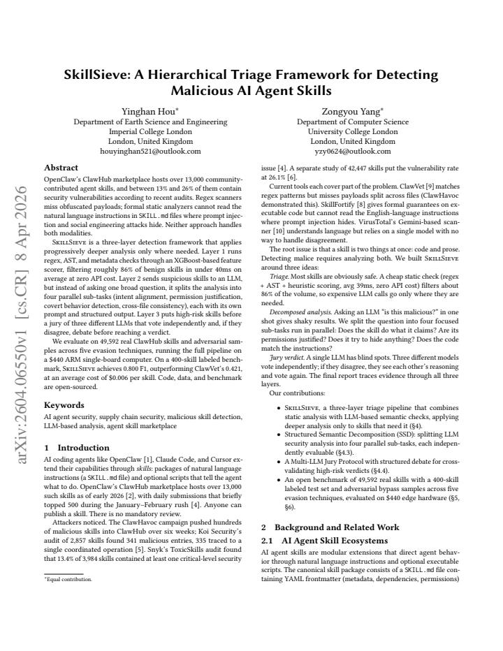 First page