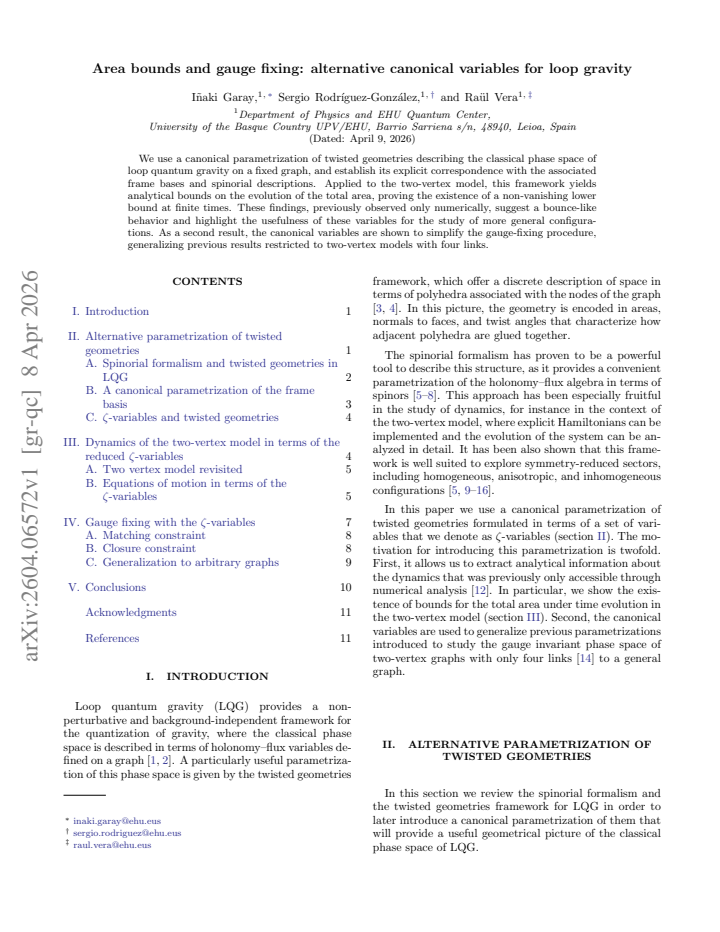 First page