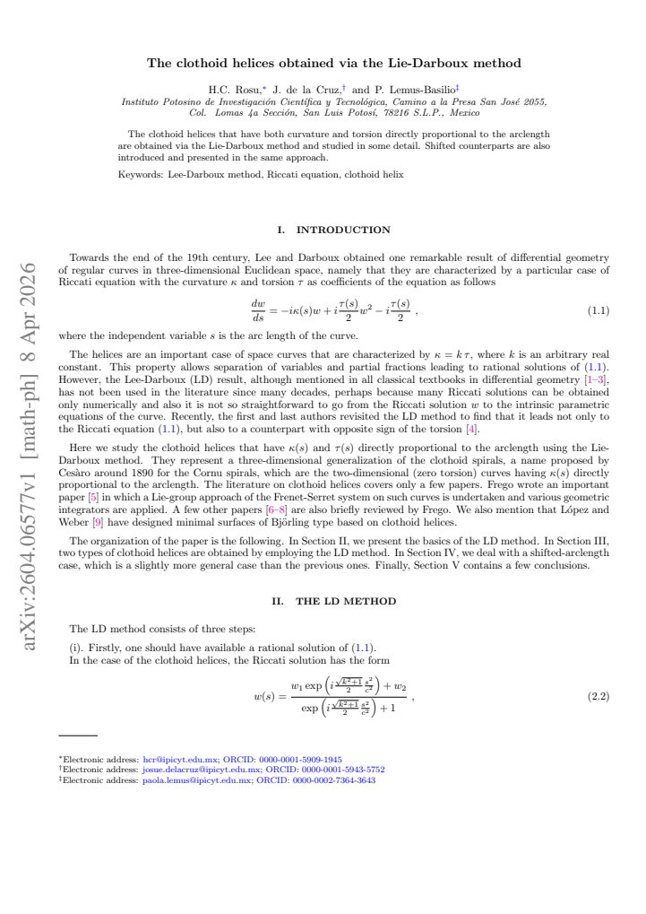 First page