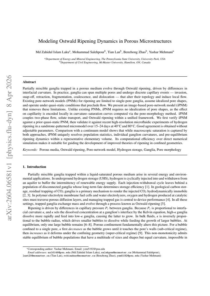 First page