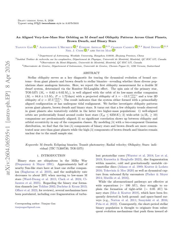 First page