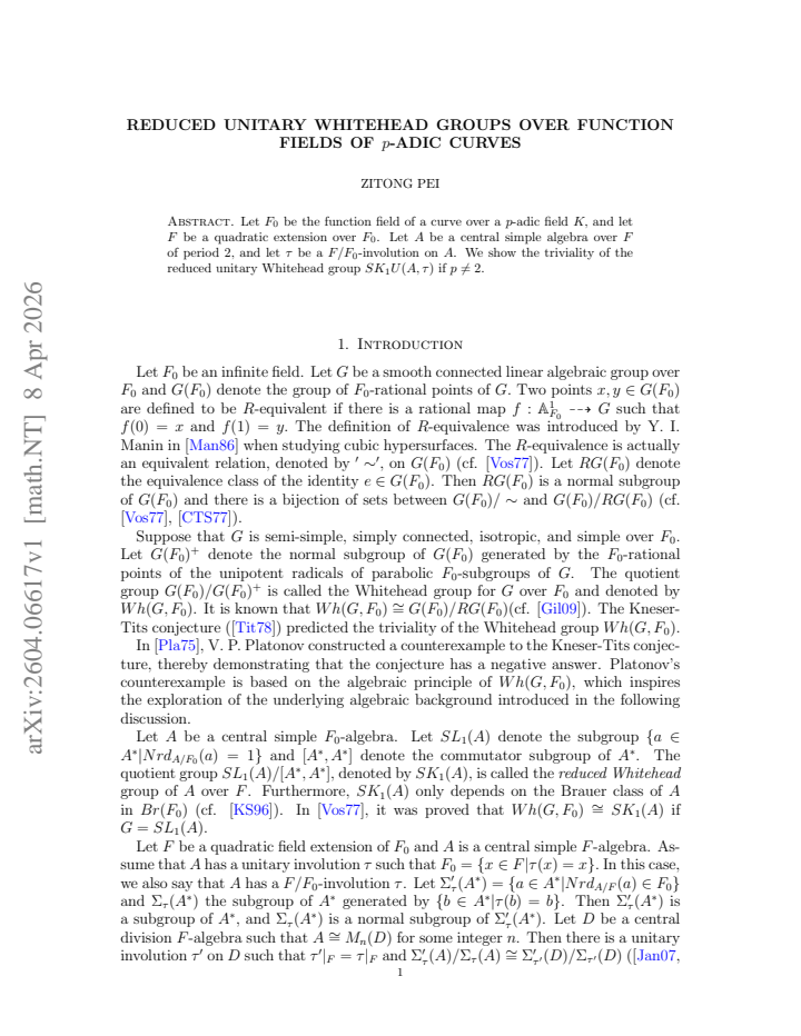 First page