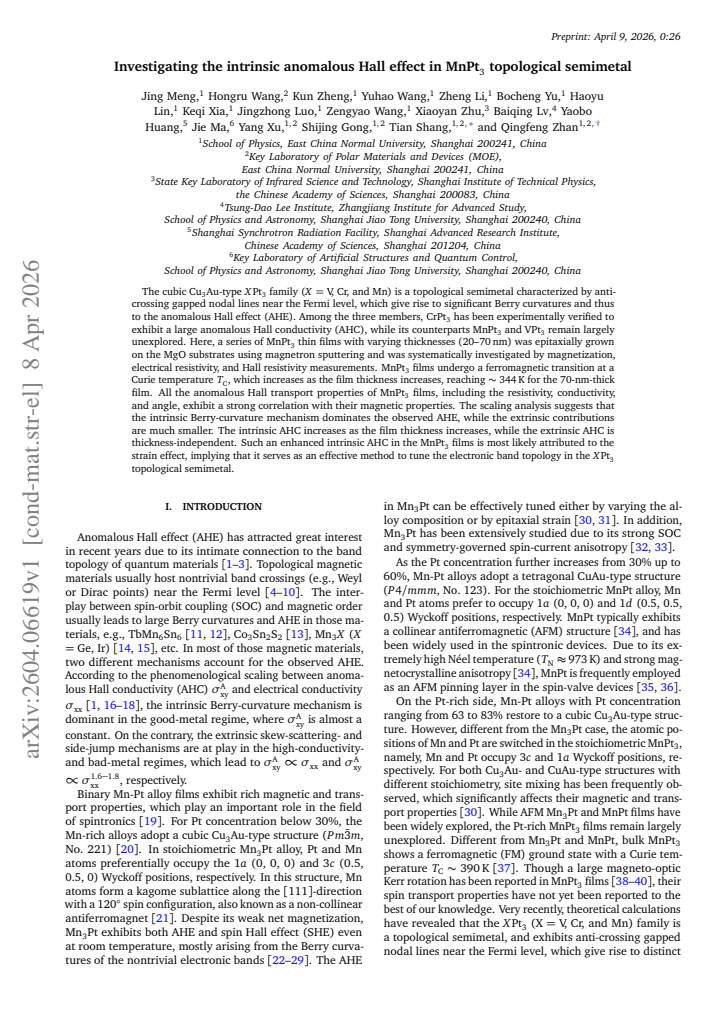 First page