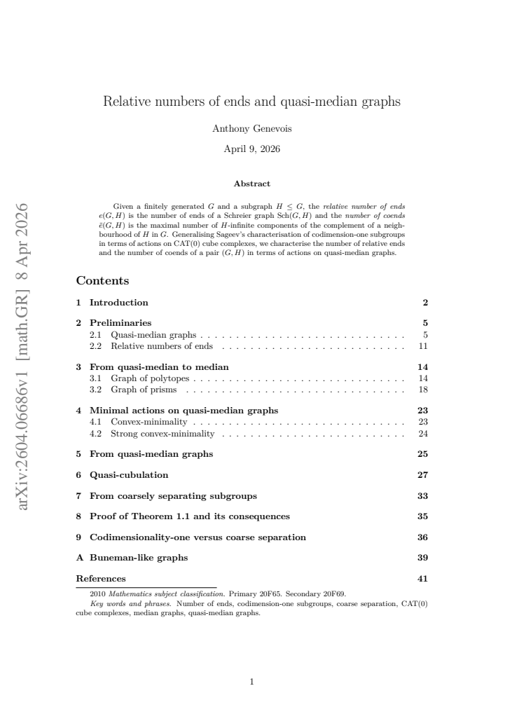 First page