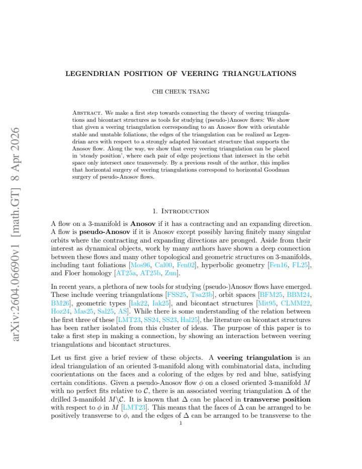 First page